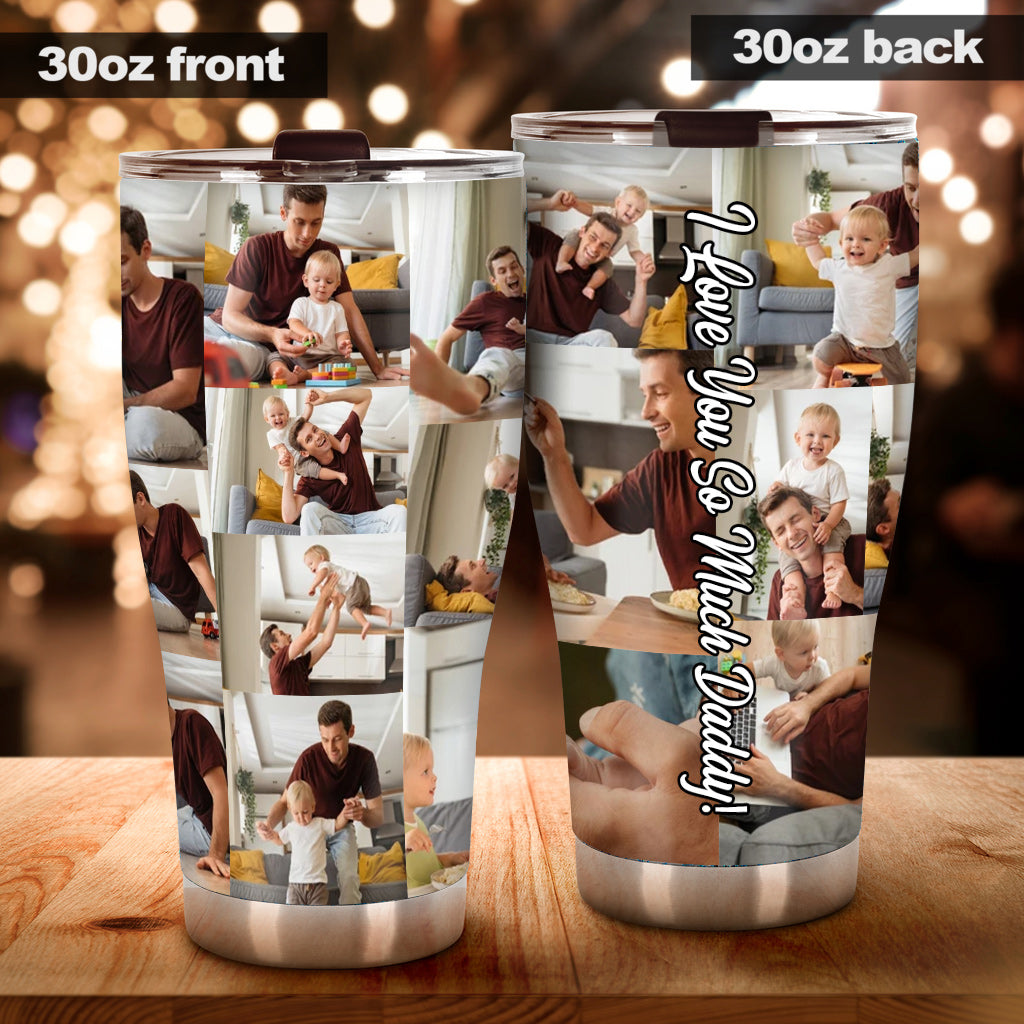 Collage Tumbler - Gift for dad - Personalized Tumbler