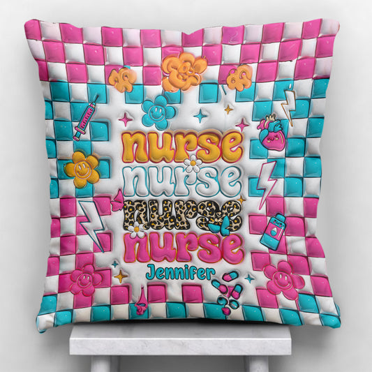Nurse Life - Personalized Nurse Throw Pillow