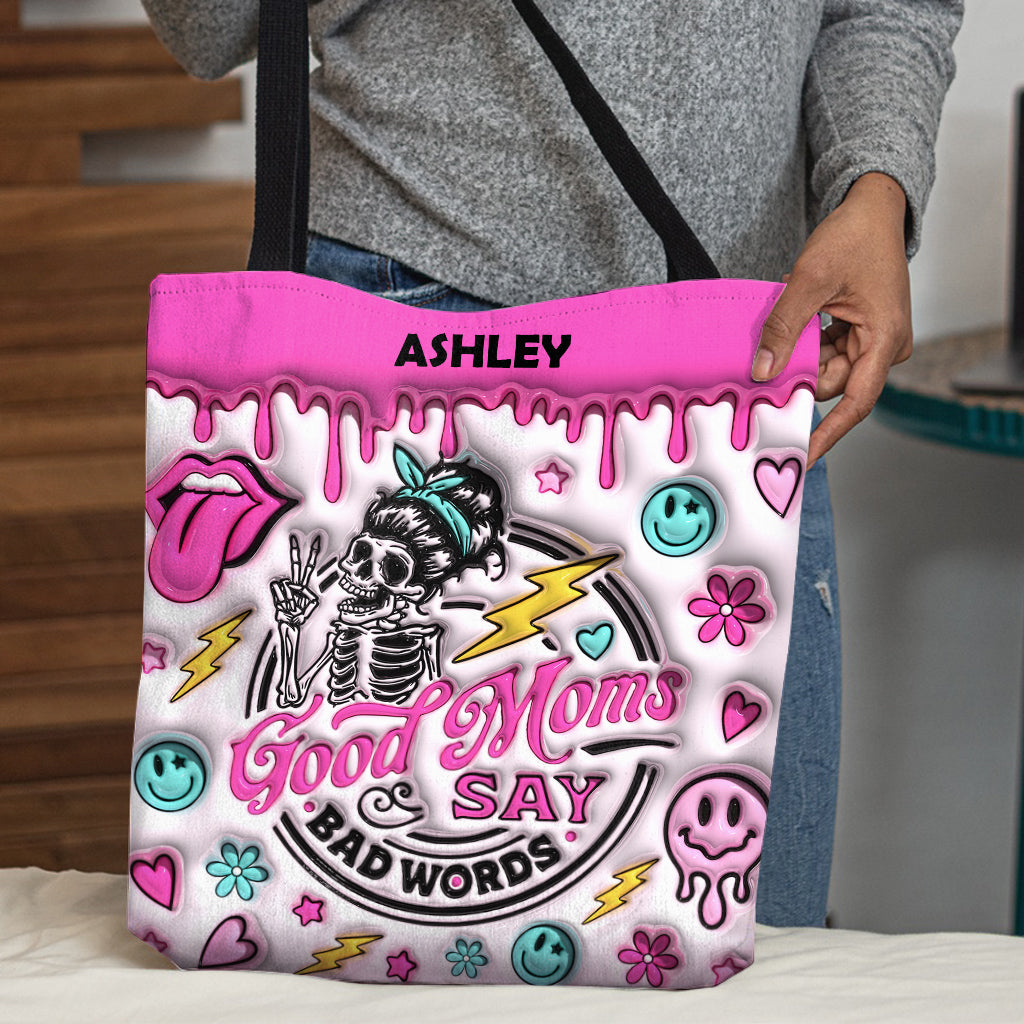 Good Moms Says Bad Words - Personalized Mother Tote Bag