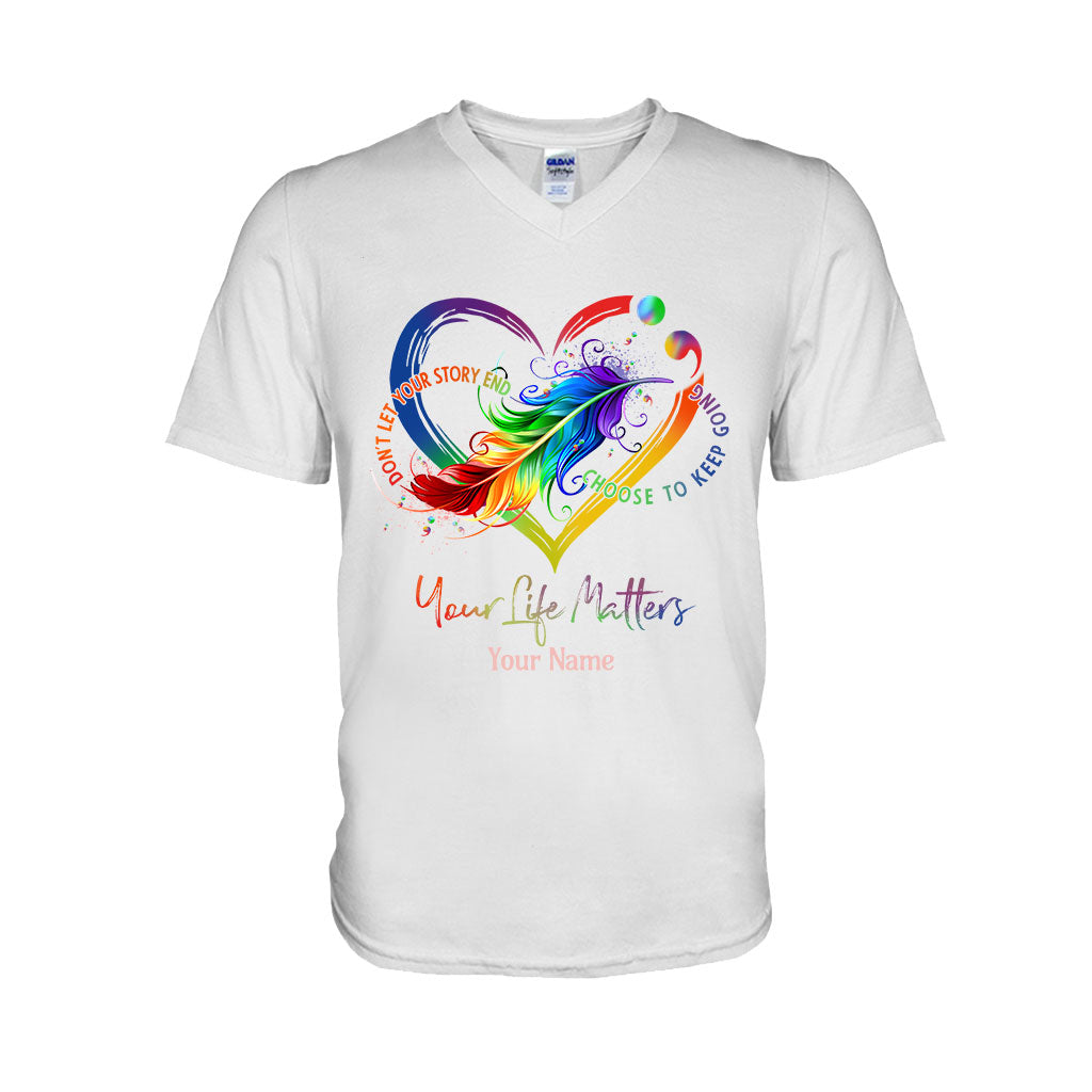 Your Life Matters - Personalized Suicide Prevention T-shirt And Hoodie