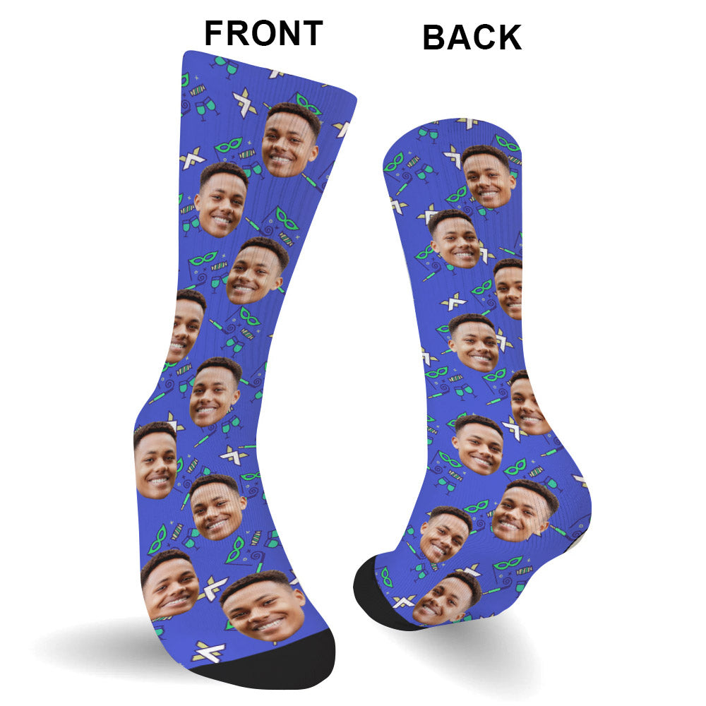 Chaussettes personnalisées pour fils - Motifs de fête personnalisés