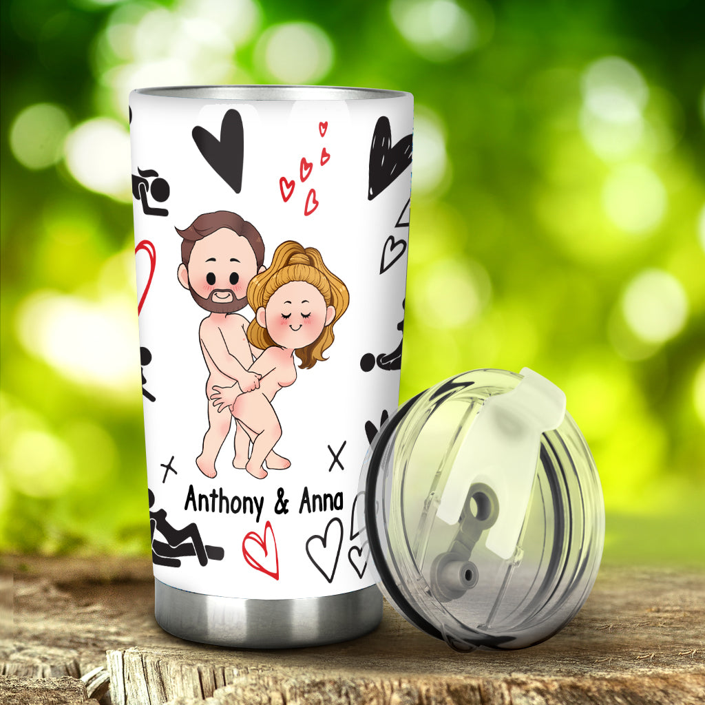 You Make Me Smile - Personalized Couple Tumbler