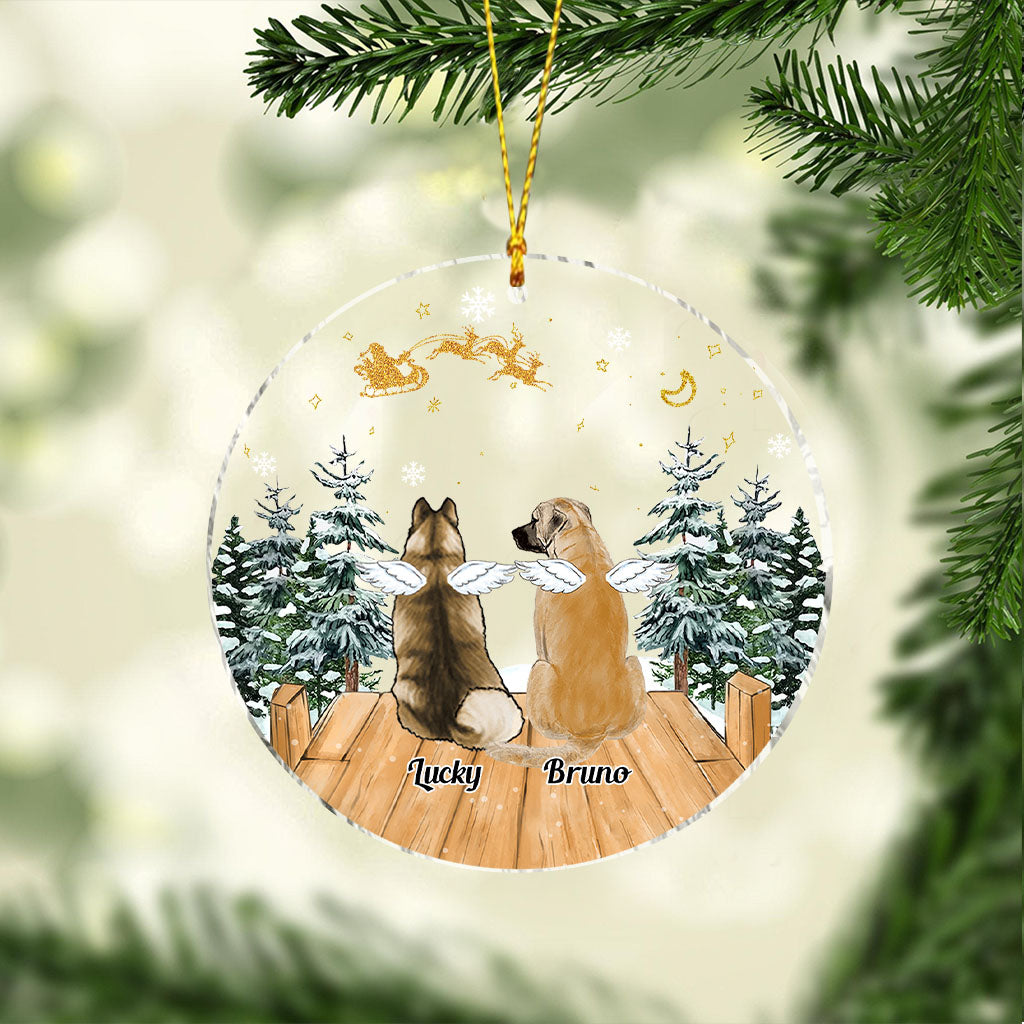 In Loving Memory - Gift for dog lovers, who lost dog, who lost cat - Personalized Transparent Ornament