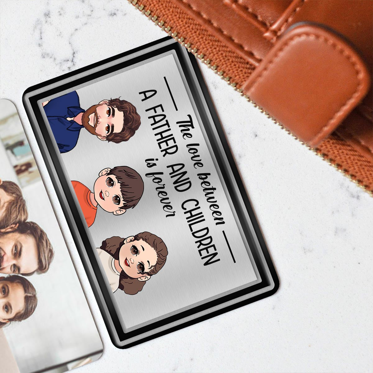 The Love Between - Personalized Father Wallet Insert Card
