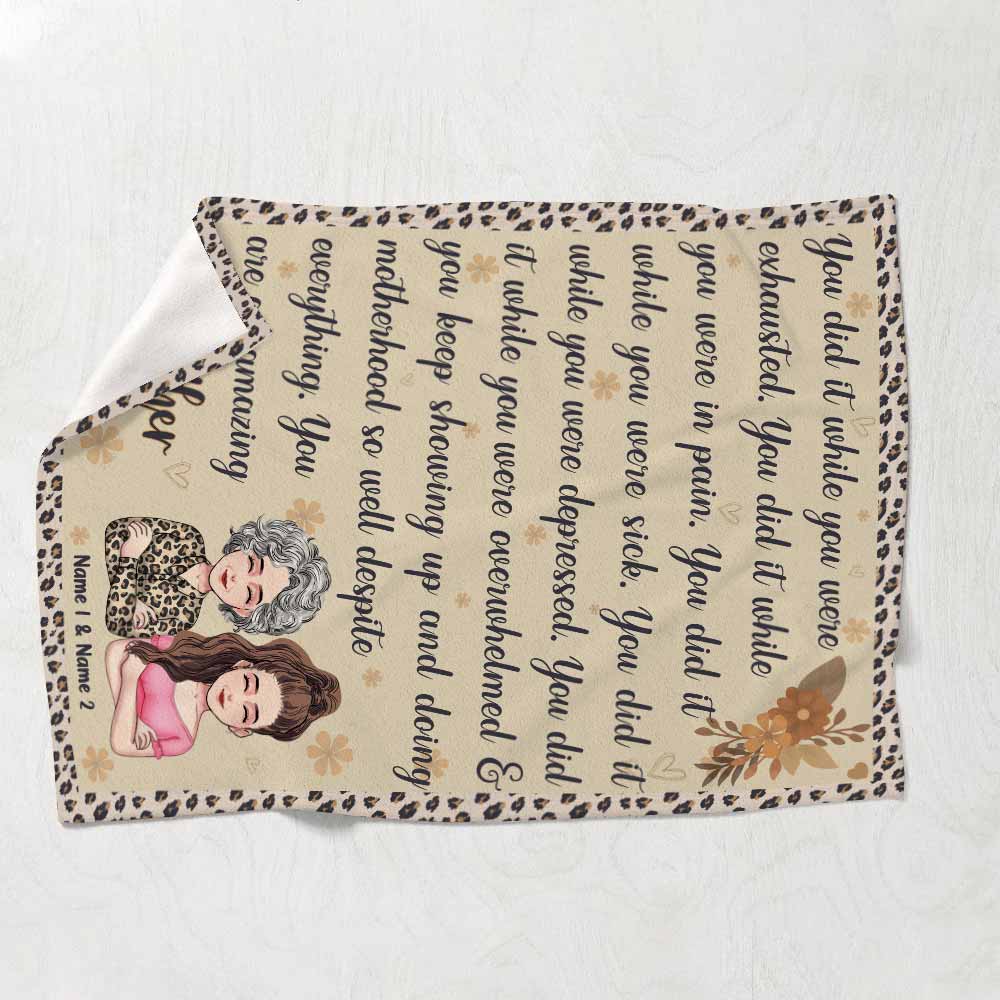 You Are An Amazing Mother - Personalized Mother's Day Mother Blanket