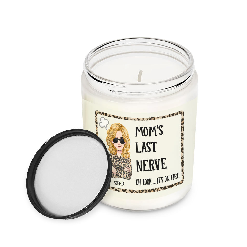 Mom's Last Nerve - Personalized Mother's Day Mother Candle
