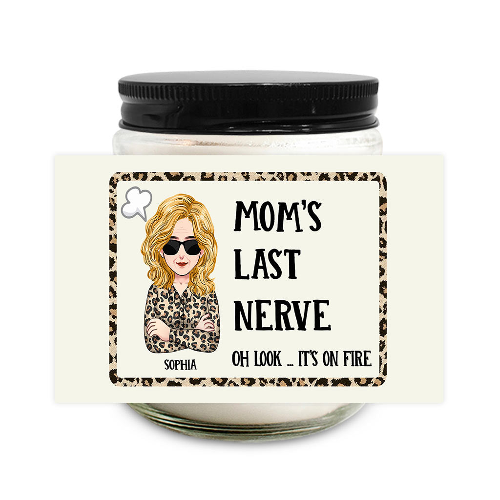 Mom's Last Nerve - Personalized Mother's Day Mother Candle