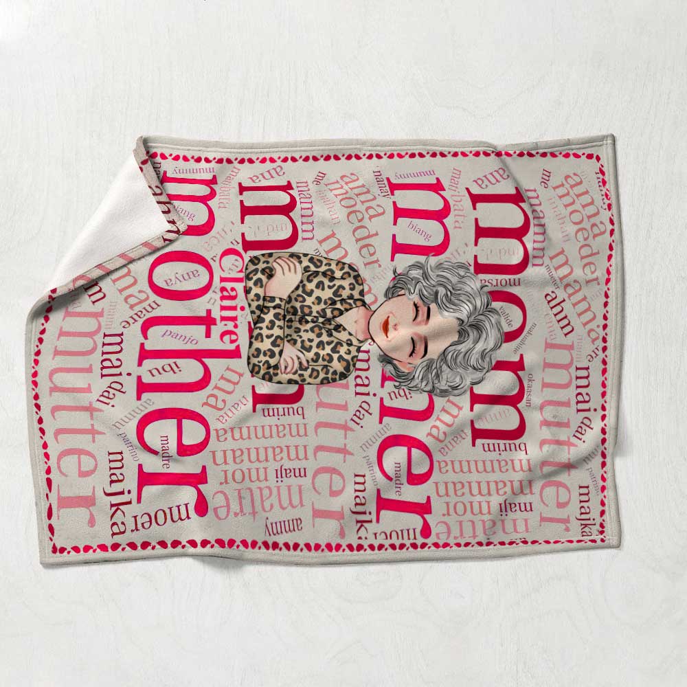 Mother International Language - Personalized Mother's Day Mother Blanket
