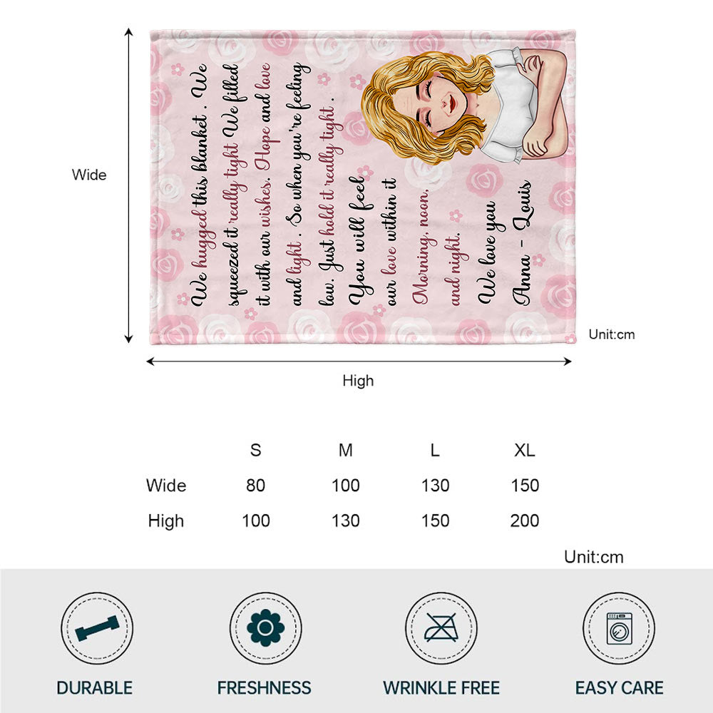 Love Name Blanket - Gift for mom, grandma, aunt, granddaughter, daughter - Personalized Blanket