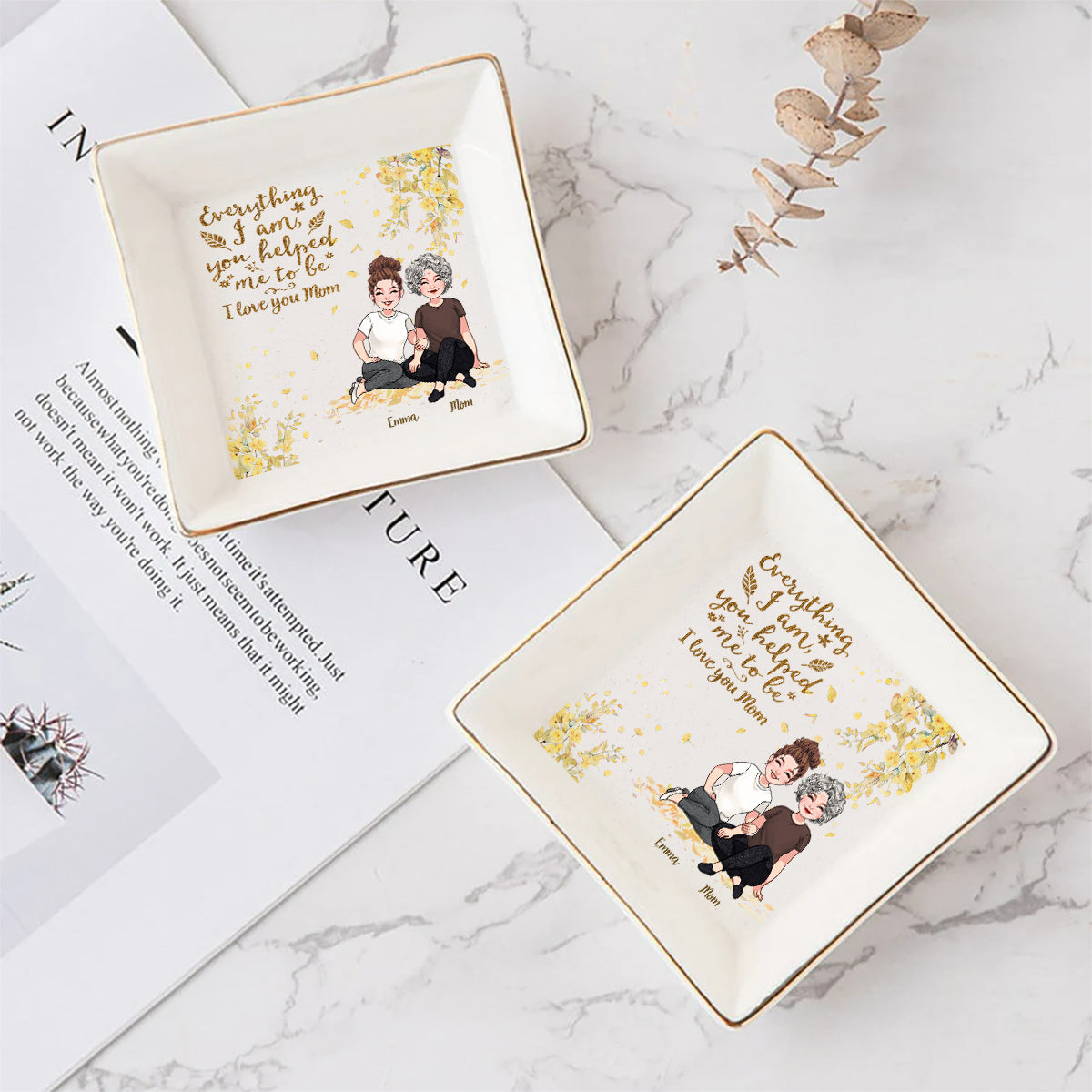 Everything I Am - Personalized Mother's Day Mother Jewelry Dish