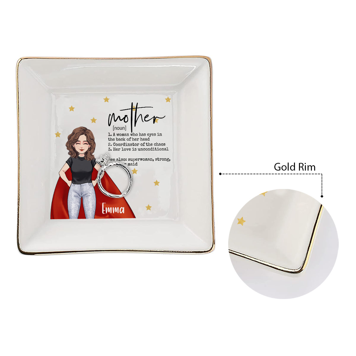 Mother - Personalized Mother's Day Mother Jewelry Dish