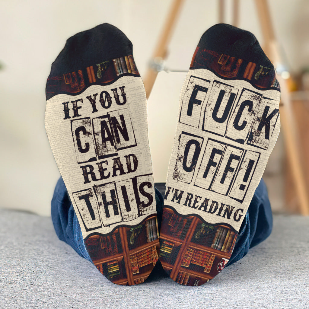 Si vous pouvez lire ceci - Chaussettes de lecture personnalisées