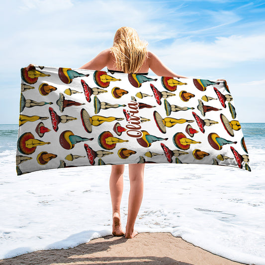 Magic Dance – Personalisiertes Pilz-Strandtuch