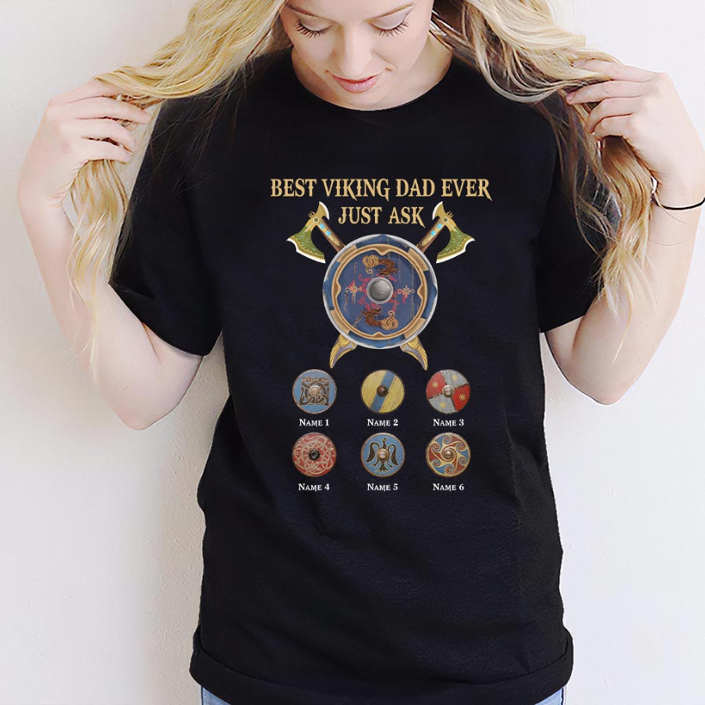 Best Viking Dad Ever - Viking Personalized T-shirt and Hoodie