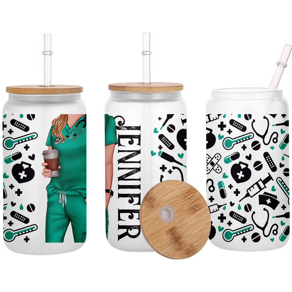 Nurse Life - Personalized Nurse Can Glass