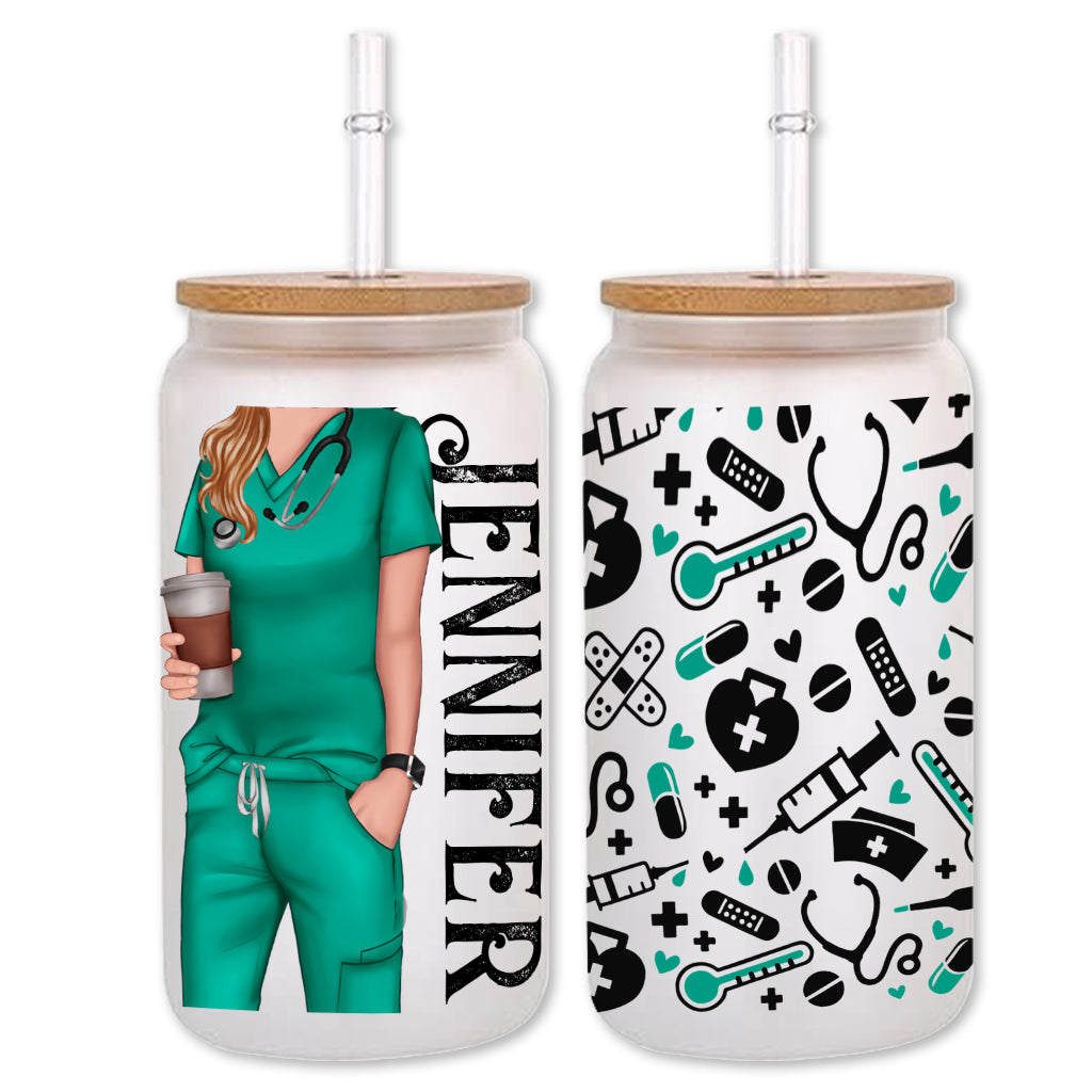 Nurse Life - Personalized Nurse Can Glass