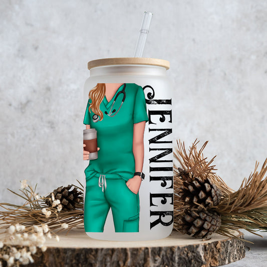 Tears Of My Patients - Personalized Nurse Can Glass