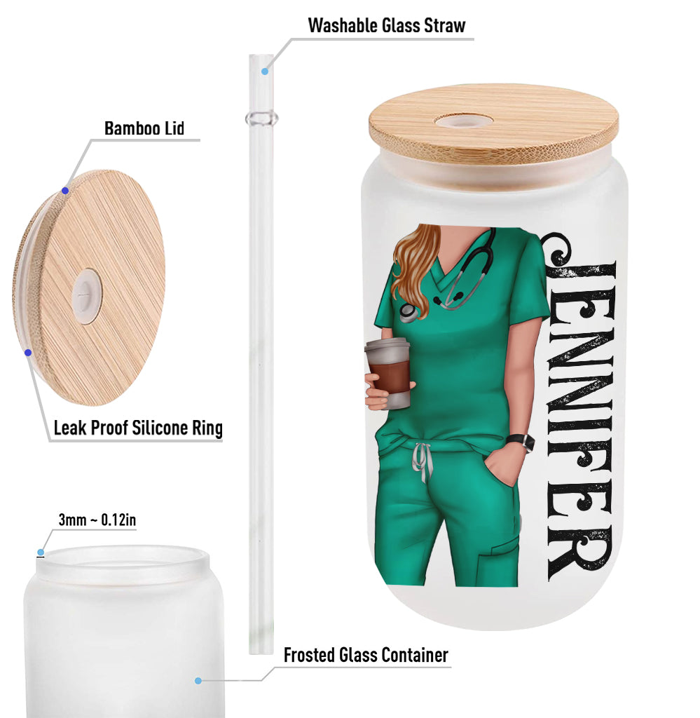Tears Of My Patients - Personalized Nurse Can Glass
