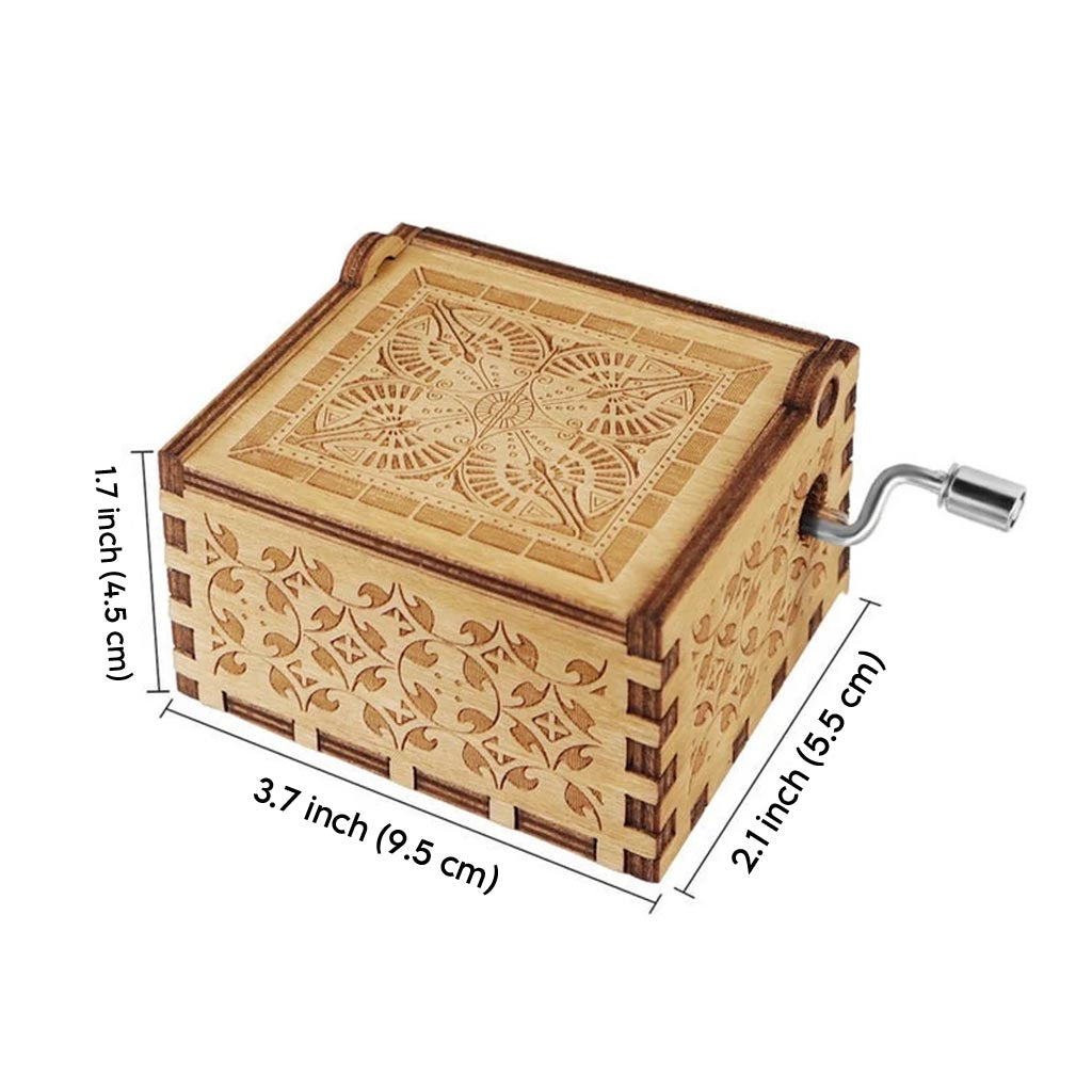 To My Granddaughter Daughter Mom Grandma Husband Wife - Personalized Grandma Hand Crank Music Box