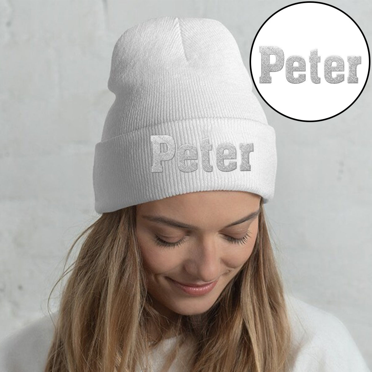 Bonnet brodé personnalisé avec nom - Beau-père
