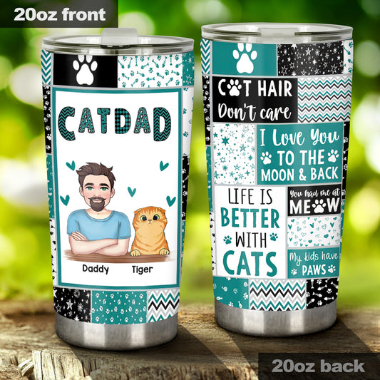 Maman à fourrure - Cadeau pour amoureux des chats - Gobelet personnalisé