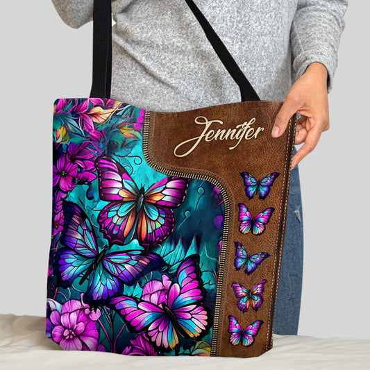 Magnifiques papillons - Sac fourre-tout personnalisé à motifs de papillons