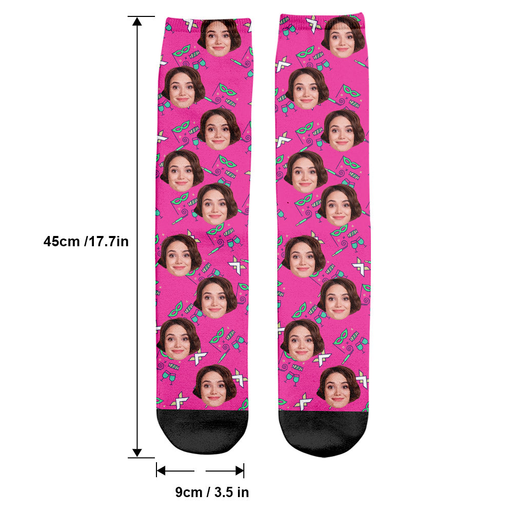 Chaussettes personnalisées pour tante - Motifs de fête personnalisés