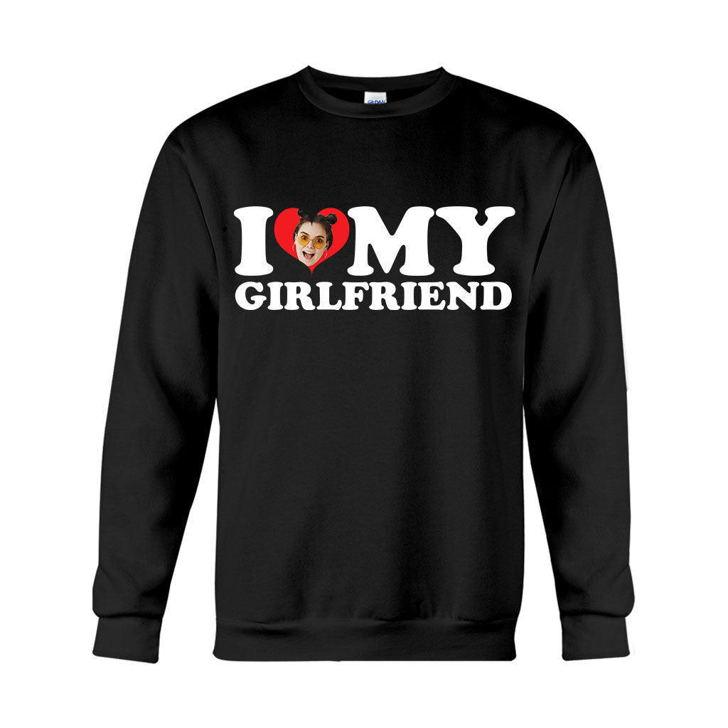 I Love My Hot Girlfriend/ Boyfriend/ Wife/ Husband - Personalized Couple T-shirt And Hoodie
