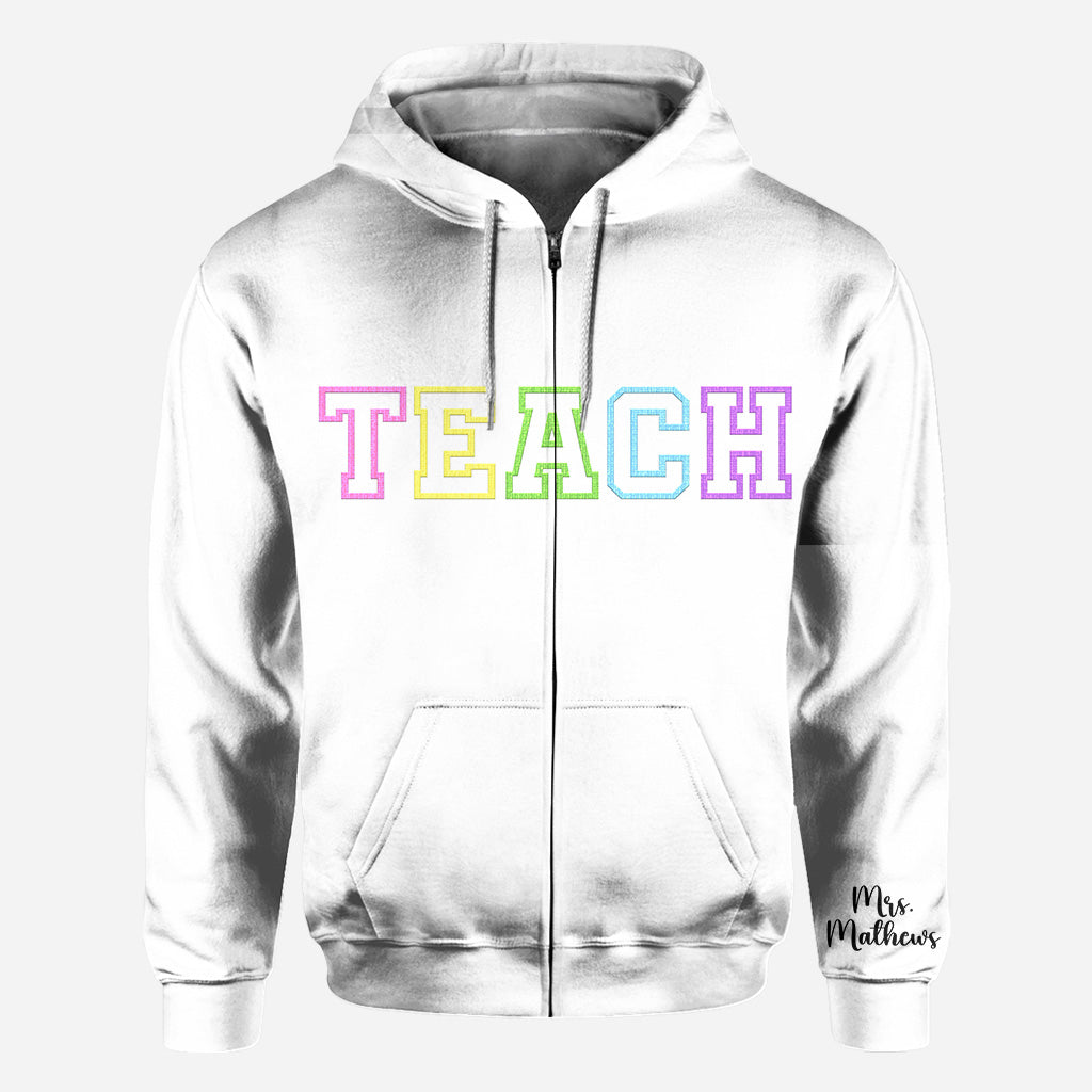 A Great Teacher - Personalized Teacher All Over Shirt