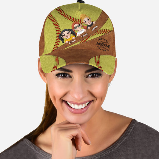 Softball Mom - Personalized Softball Classic Cap