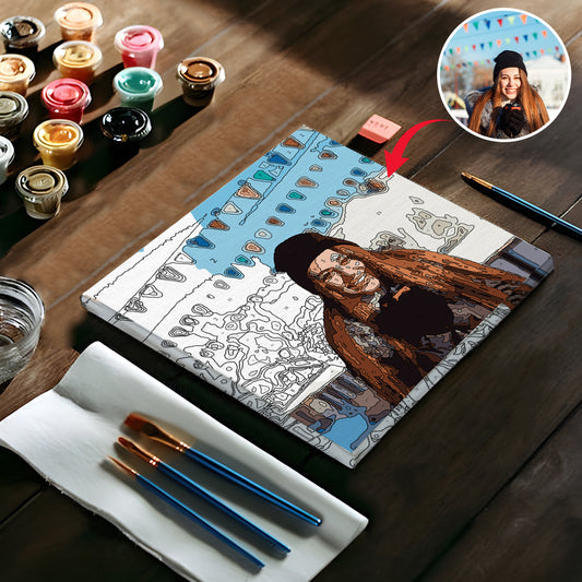 Kit de peinture par numéros personnalisé avec photo - Belle-mère