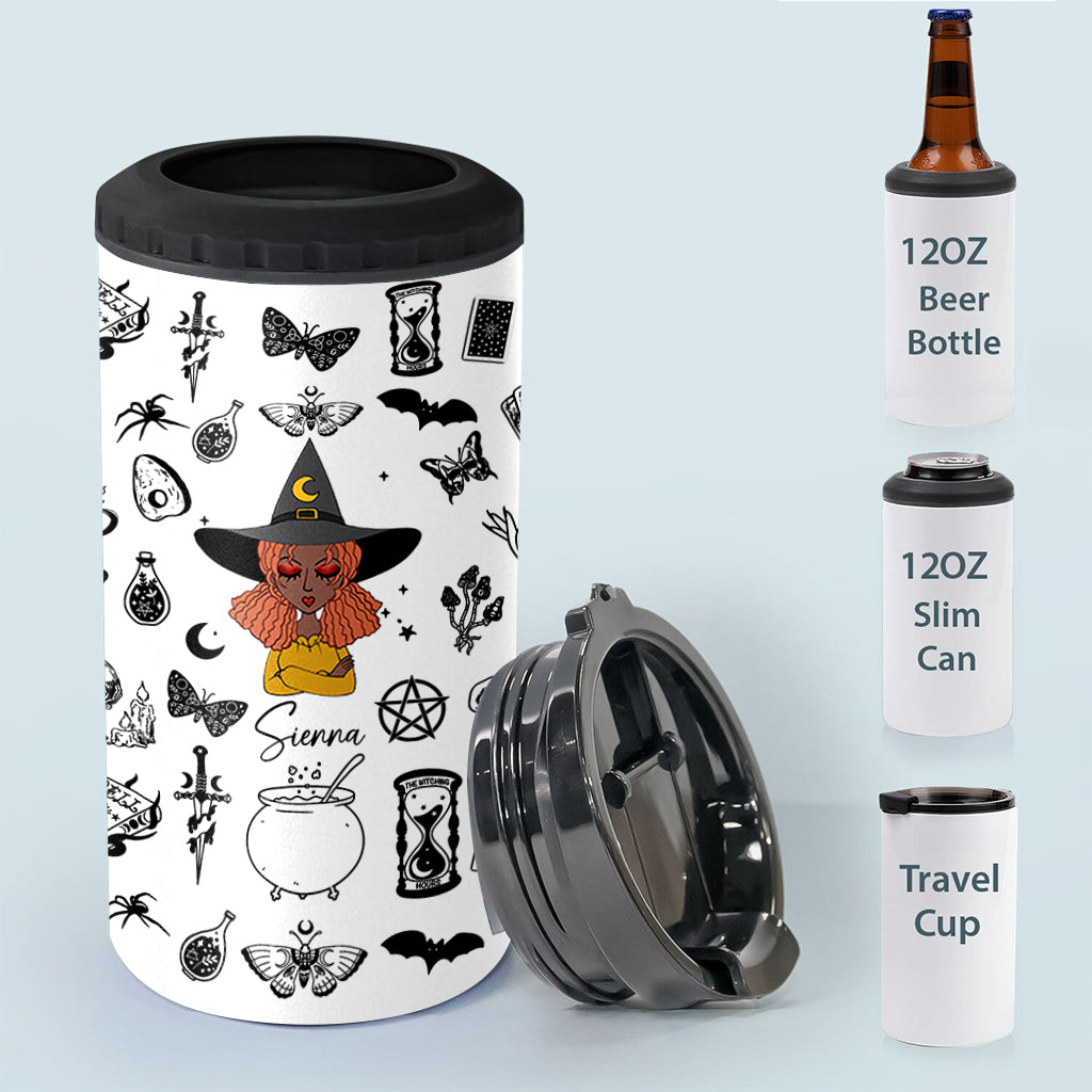 Buckle Up Buttercup - Personalized Witch Can Cooler