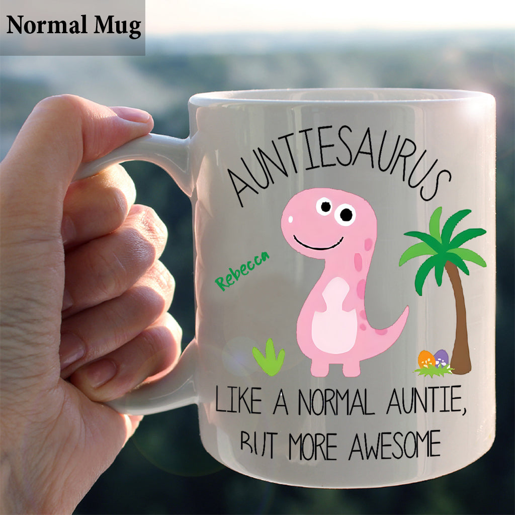 Tante Dinosaurier - Personalisierte Tante-Tasse