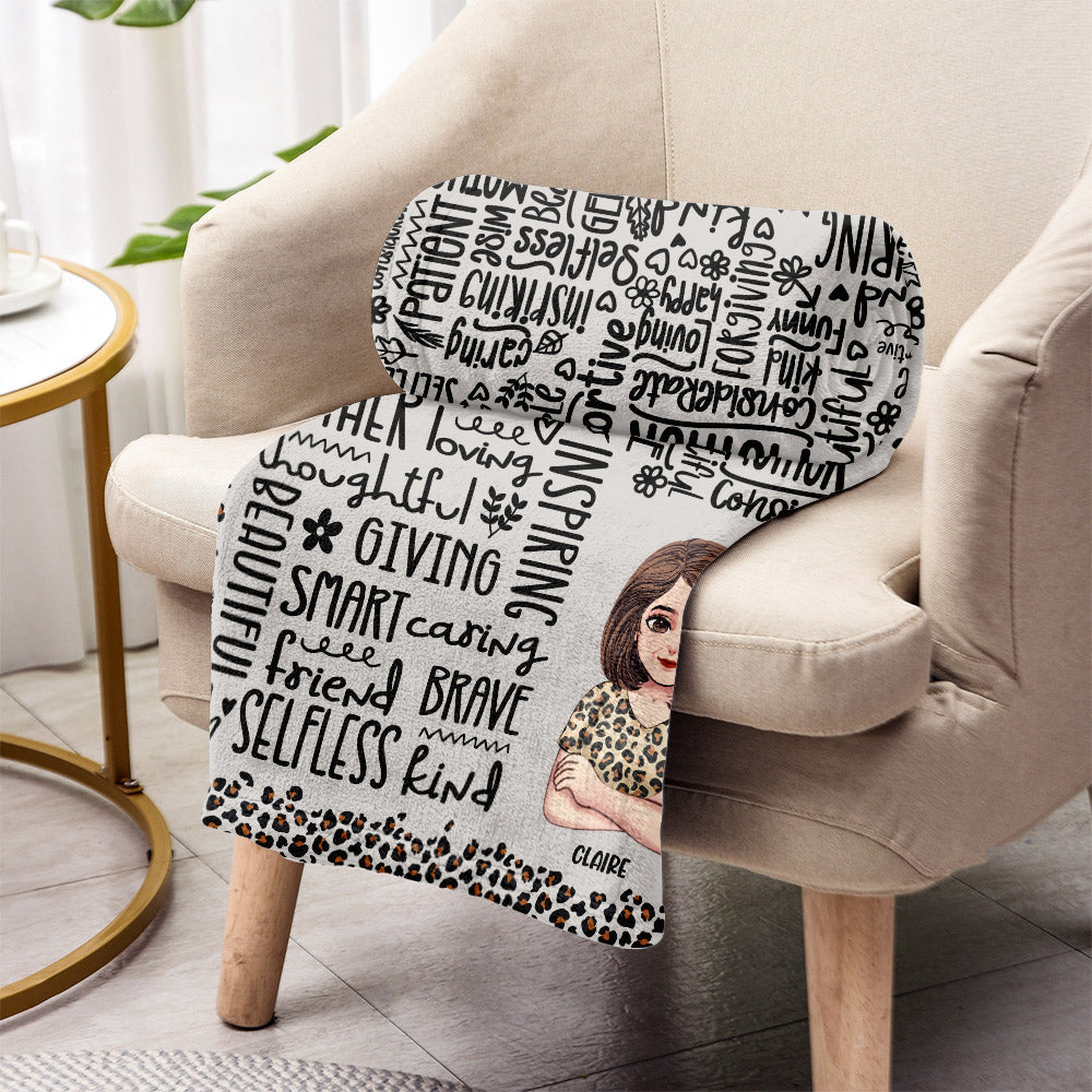 Mom You Are Beautiful - Personalized Mother's Day Mother Blanket