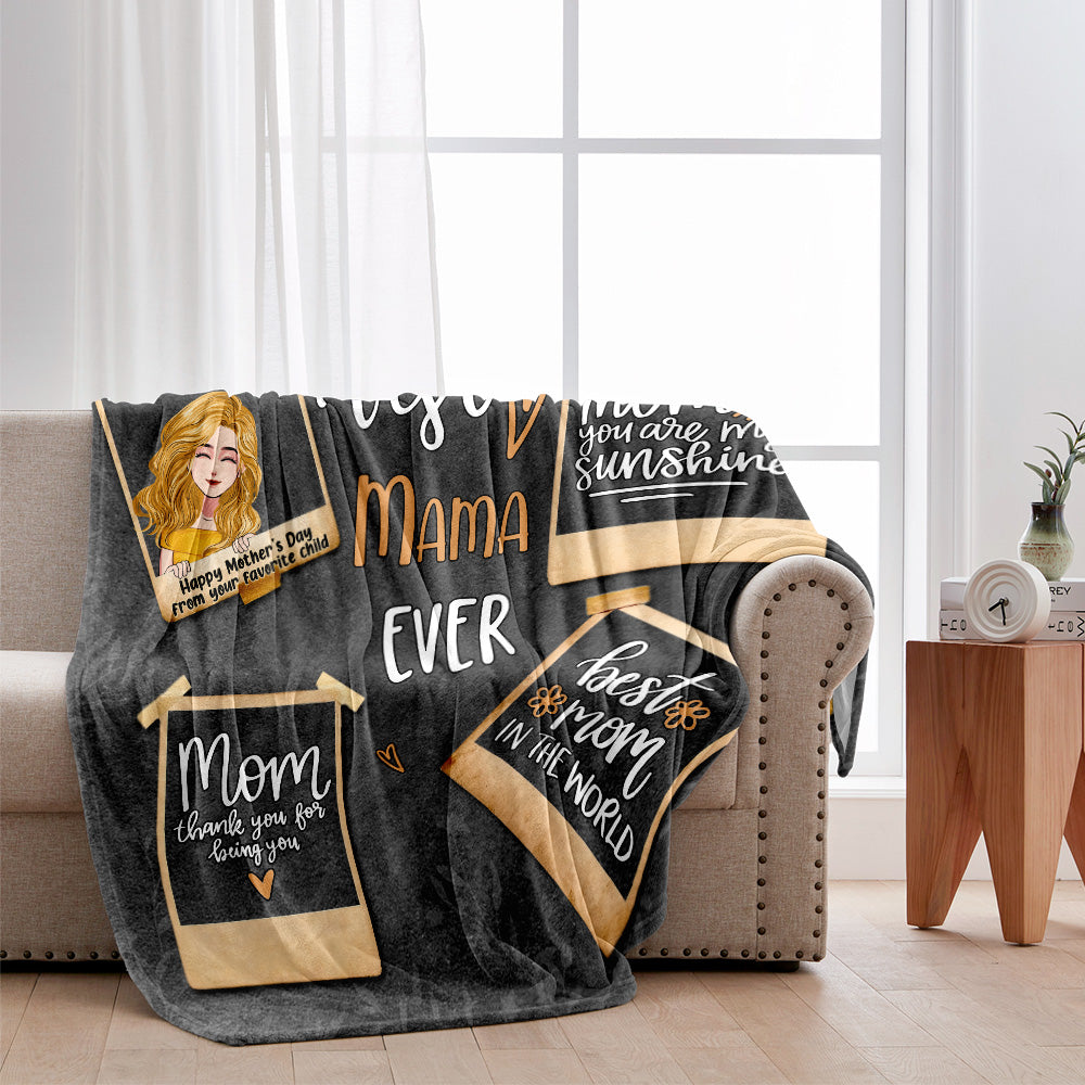 Mom We Love You Photos - Personalized Mother's Day Mother Blanket