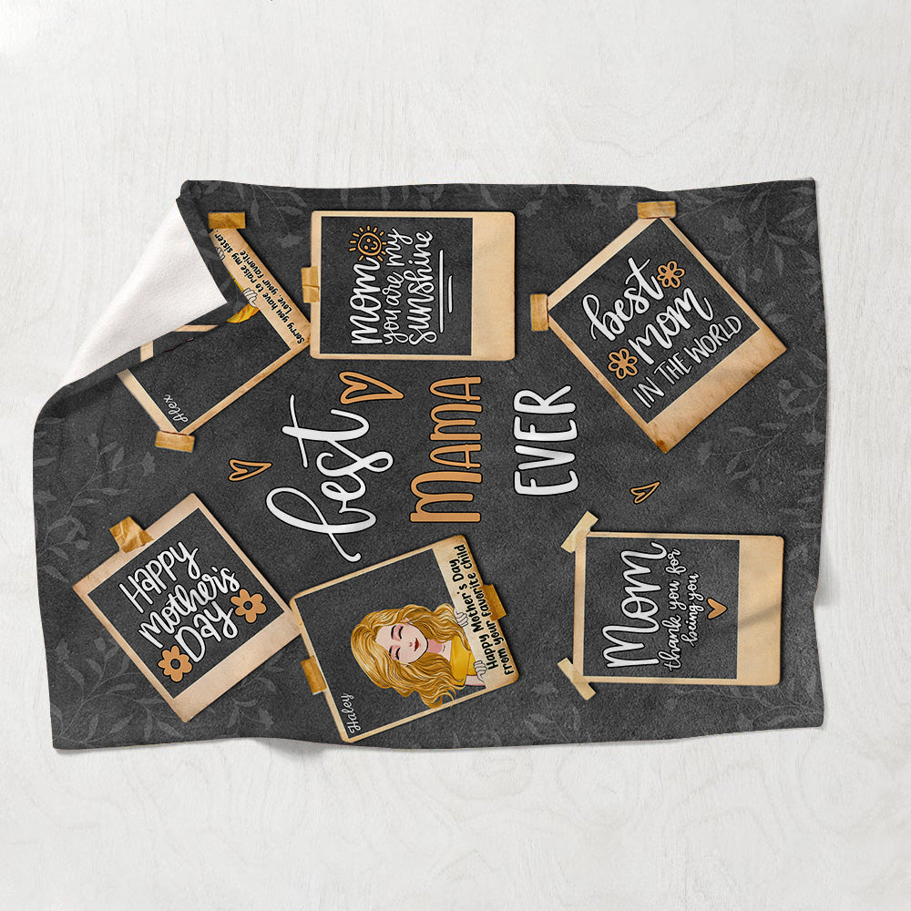 Mom We Love You Photos - Personalized Mother's Day Mother Blanket
