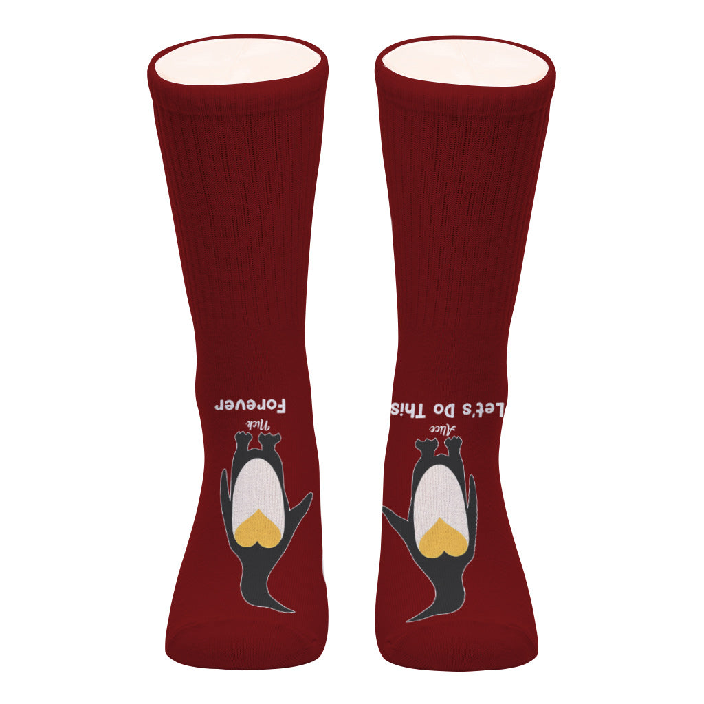 Let's Do This Forever - Personalized Couple Socks