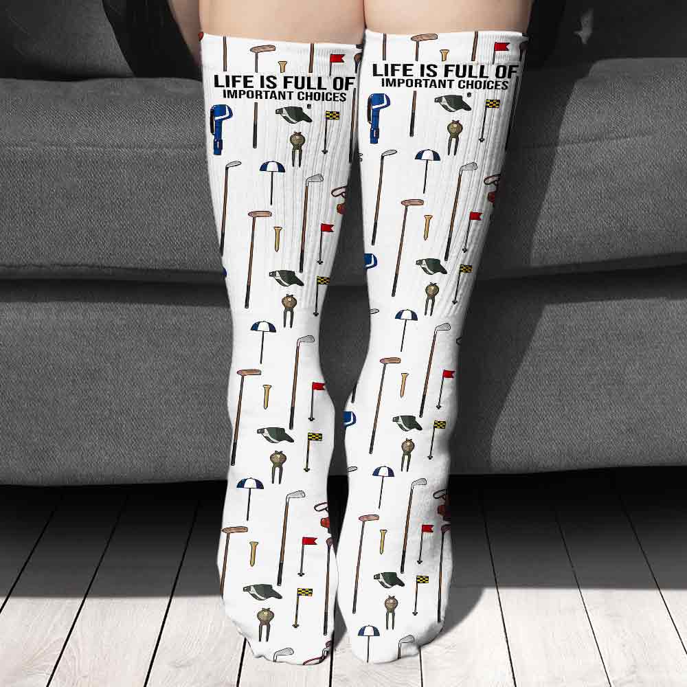 Voici mon style - Chaussettes de golf personnalisées