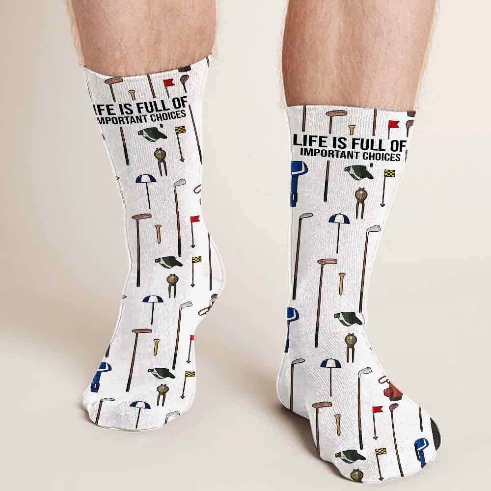 Voici mon style - Chaussettes de golf personnalisées
