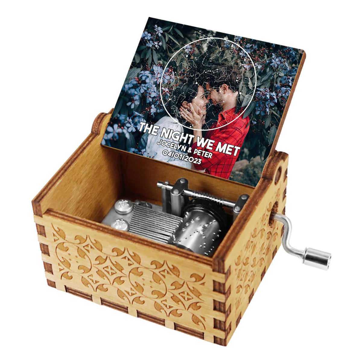 The Night We Met - Personalized Couple Hand Crank Music Box