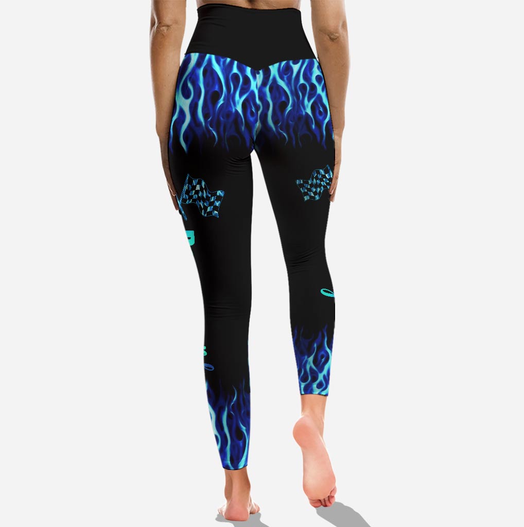 Ich bin immer noch heiß – Tanktop und Leggings mit Rennkreuzmuster