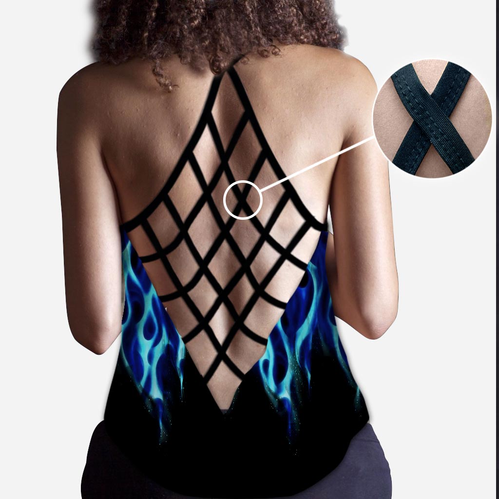 Ich bin immer noch heiß – Tanktop und Leggings mit Rennkreuzmuster
