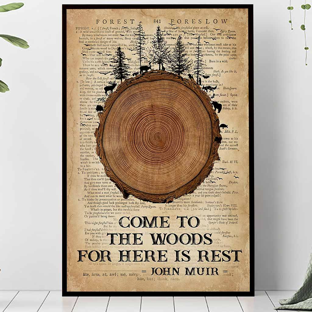 Komm in den Wald – Campingplakat 112021