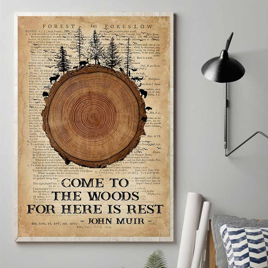 Komm in den Wald – Campingplakat 112021