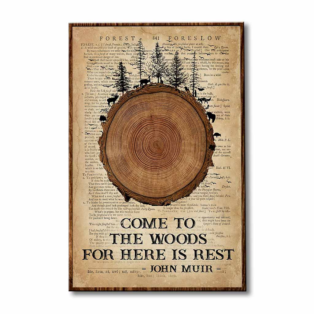 Komm in den Wald – Campingplakat 112021