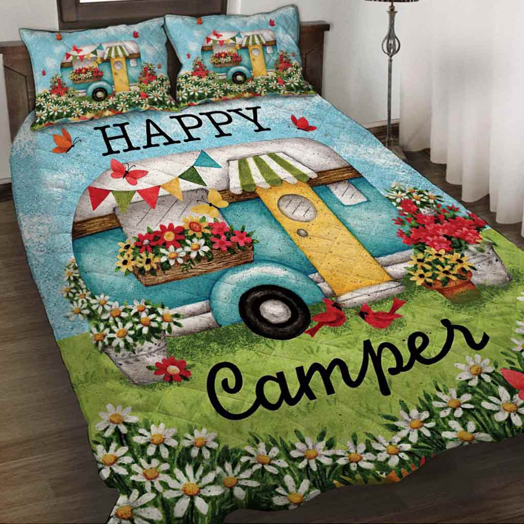 Ensemble de courtepointe de camping Happy Camper - 112021