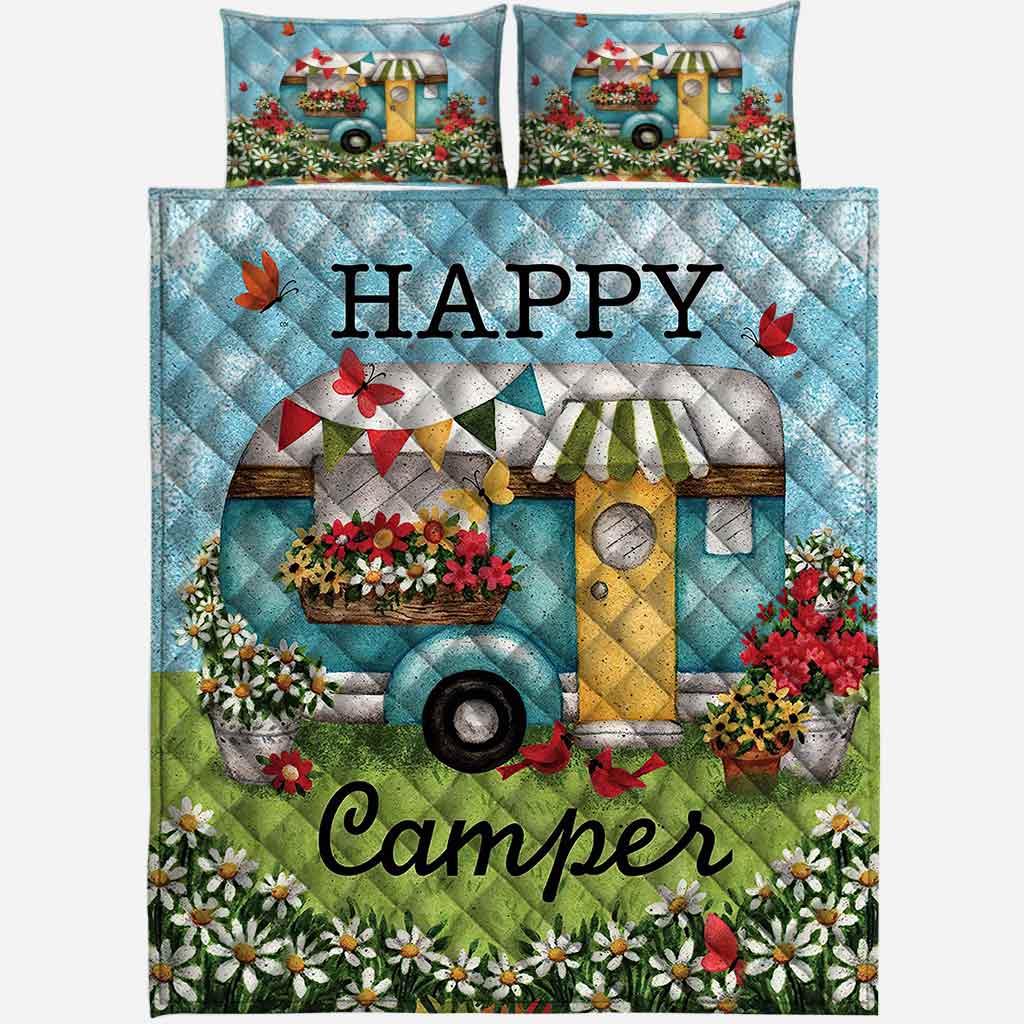 Ensemble de courtepointe de camping Happy Camper - 112021