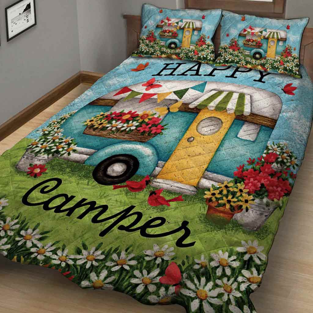 Ensemble de courtepointe de camping Happy Camper - 112021