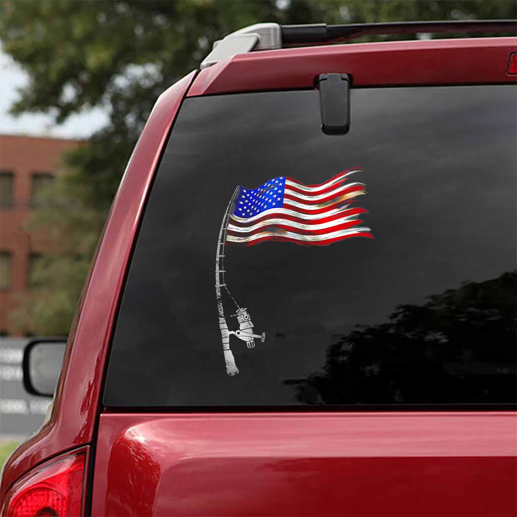 Fishing American Decal Full 112021