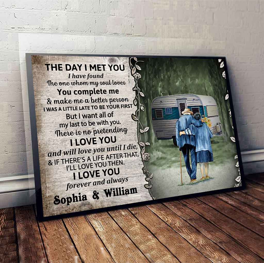 Der Tag, an dem ich dich traf – Personalisiertes Campingposter 1121
